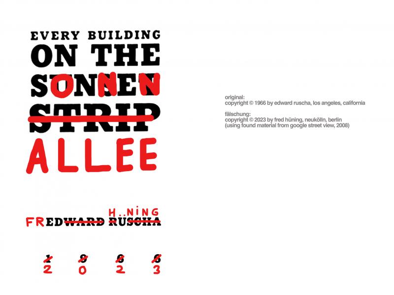 Titelbild / Leporello EVERY BUILDING ON THE SONNENALLEE