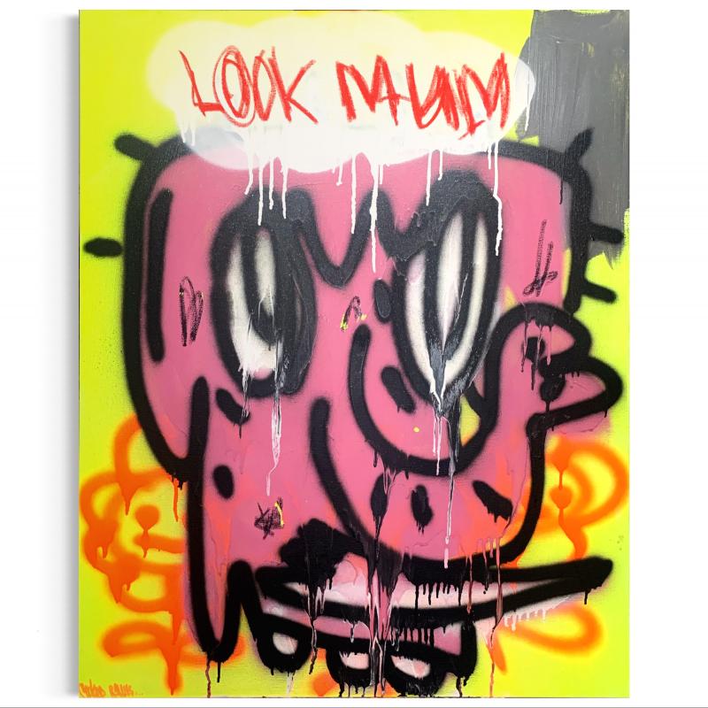 Look Mum 80x100cm Mixed Media on canvas 