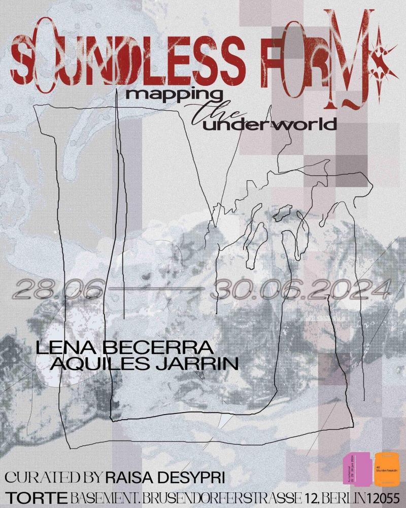 Soundless Forms promo material, designed by curator Raisa Desypr.