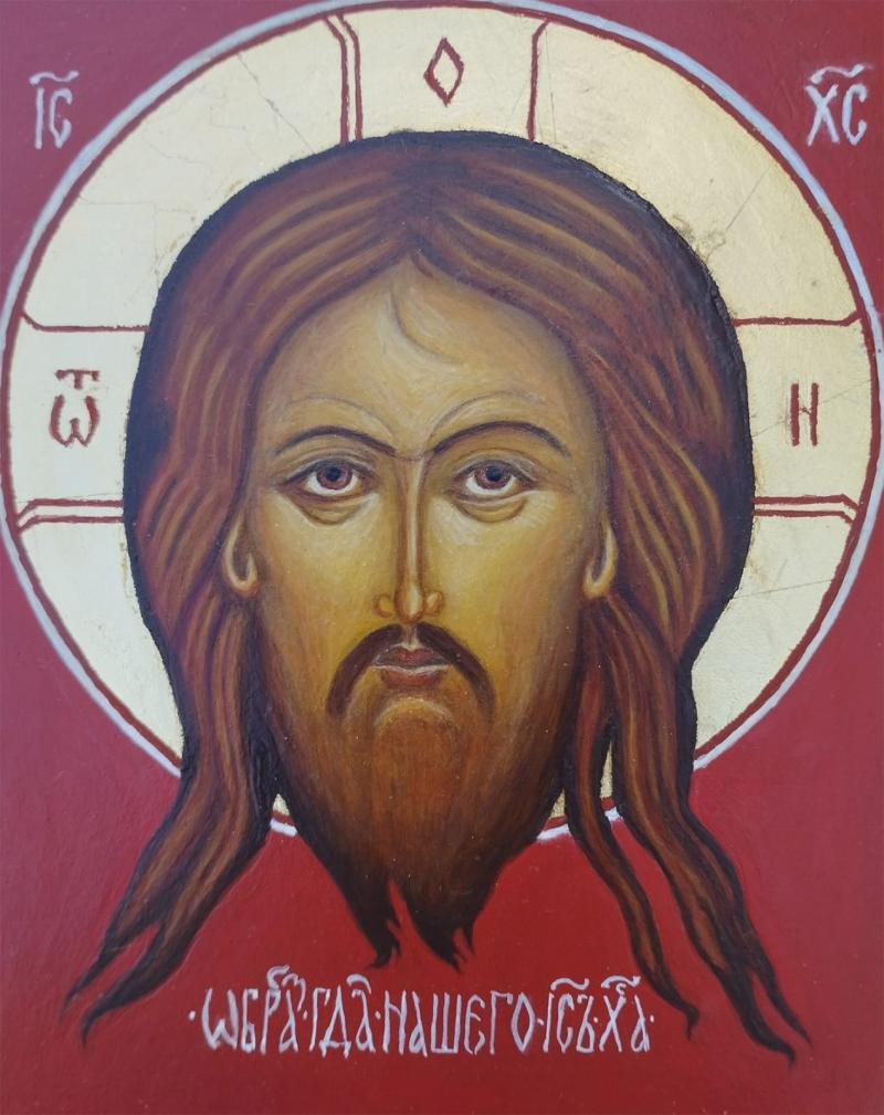 The Mandylion (The Holy Face Not Made by Hands) is prayed to for guidance in finding the right solution in difficult situations. Linden, levkas, tempera, metal .
