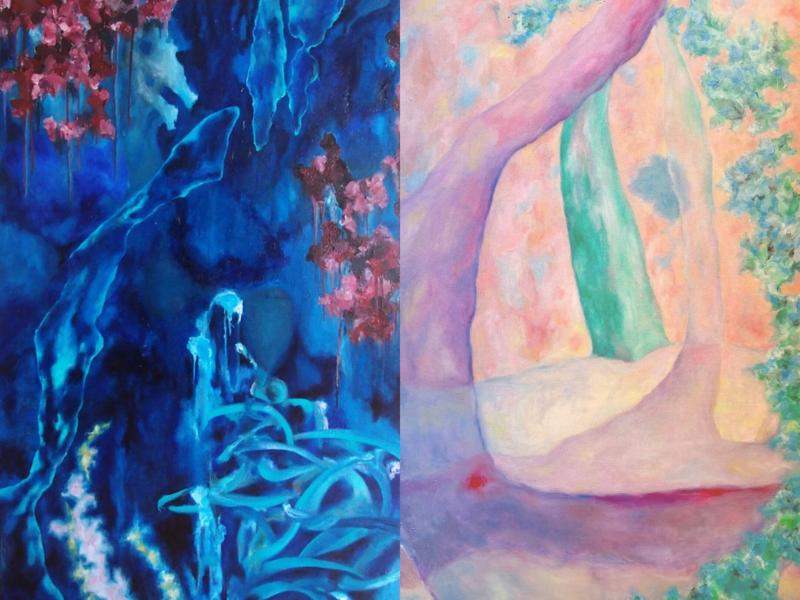 The Misty Heaven 5,6, Oil painting on canvas