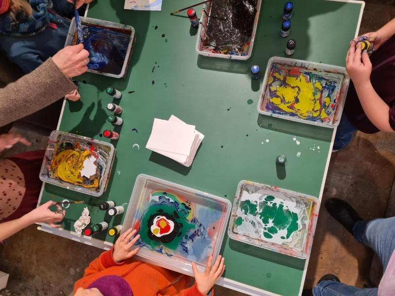 water marbling workshop