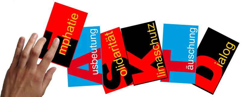 Montage des Kartenspiels