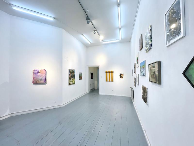 exhibition view FRANK* & Malerinnen Netzwerk Berlin Leipzig @Hilbertraum
