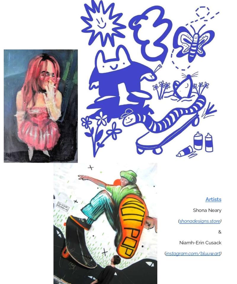 Images of the artists work including frogs, rats & immersive pool (with Instagrams)