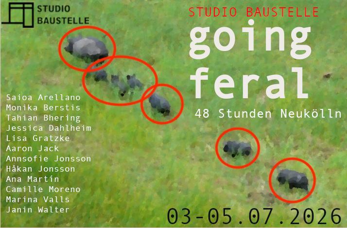 Going Feral poster depicting feral boars