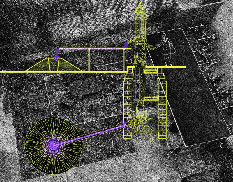Image and Technical Drawing Composition
