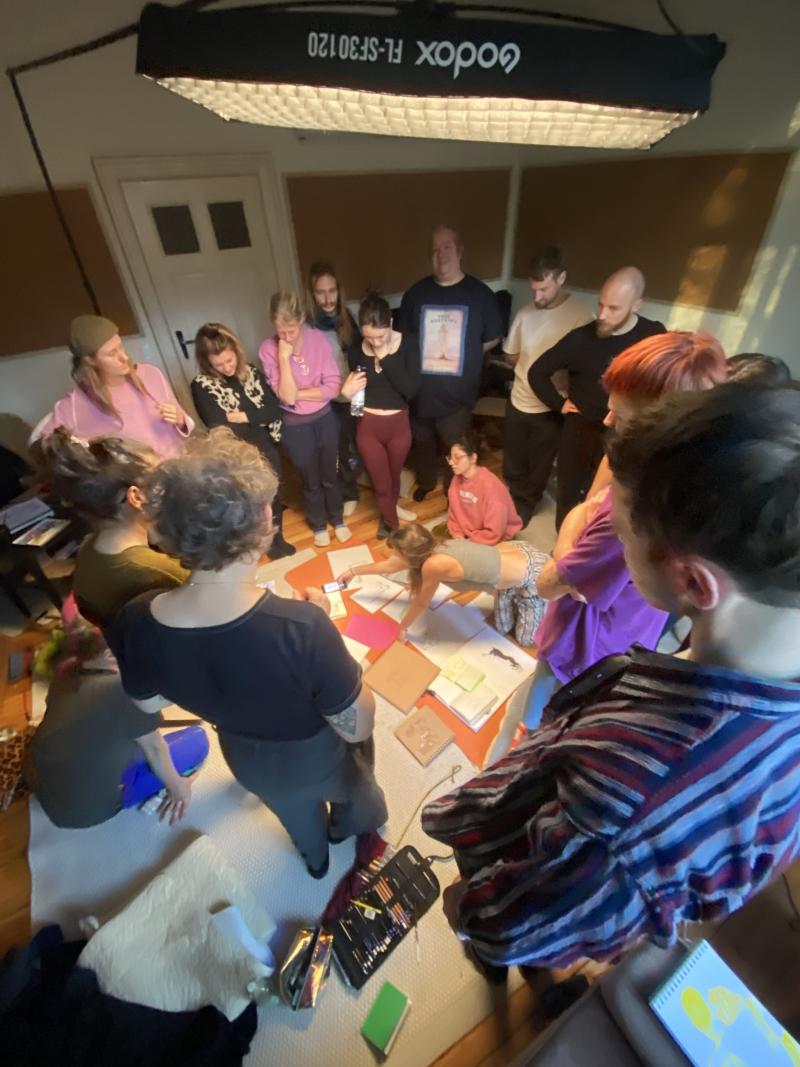 The collective process brings people together, fostering creativity, connection, and shared reflection.