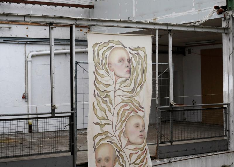 The image shows part of the watercolor painting "Multiplicity"