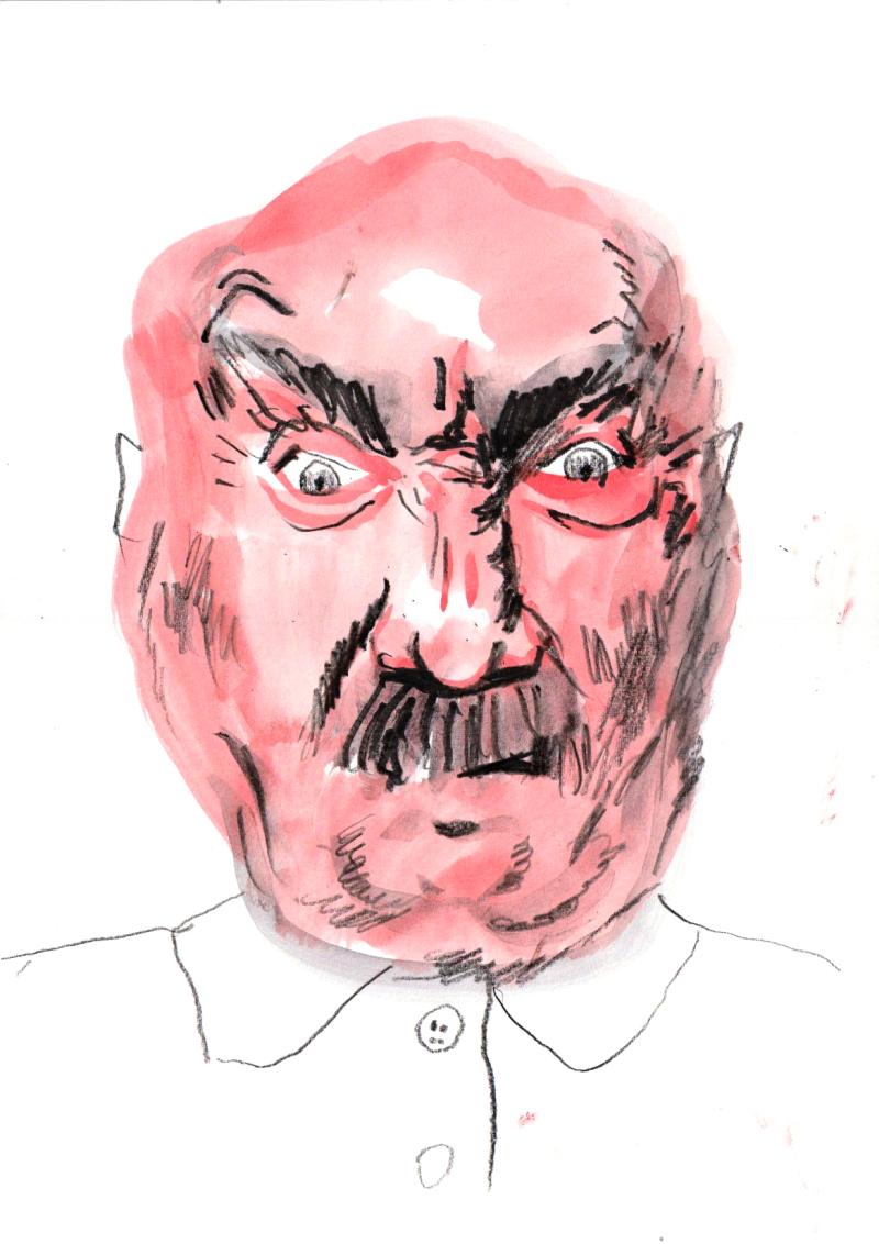 Angry stranger