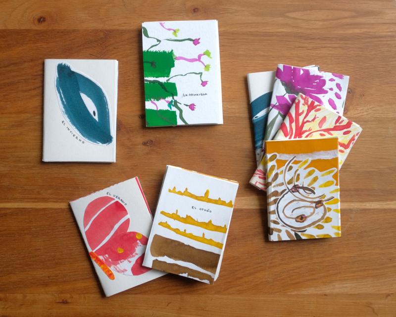 Zines from past Seasonal Artists workshops.