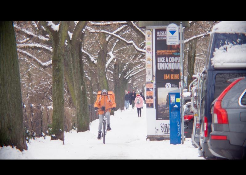 Film grab from "The Delivery Guy" documentary