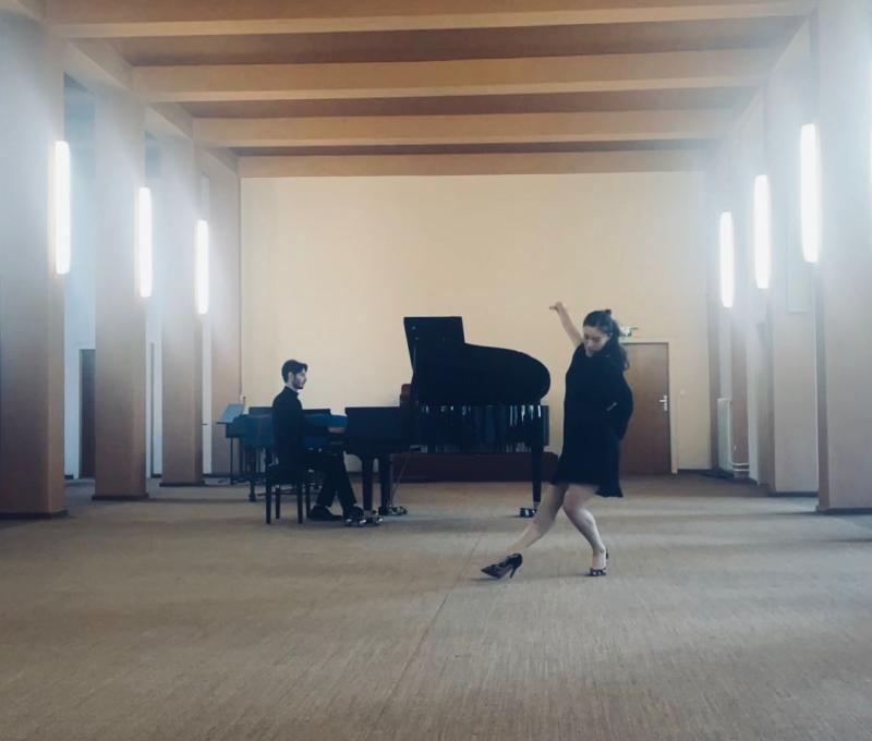 Dance performance by Akane Kuri with Pianist Adi Neuhaus.