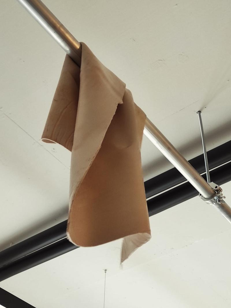 Beige Silicone - skin like sheet drying hanging.