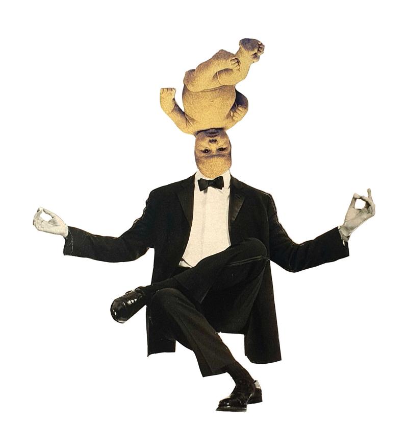 papa with baby head