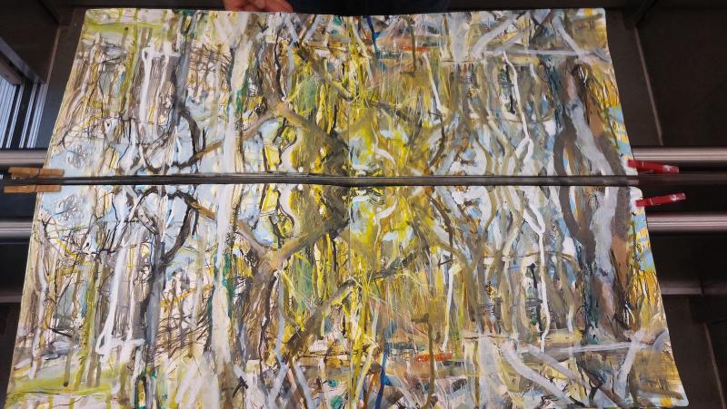 2_Frühjahr2026-2025_AquarellbuchNr.24_29,7x84cm_Tusche auf Papier_©StefanHayn