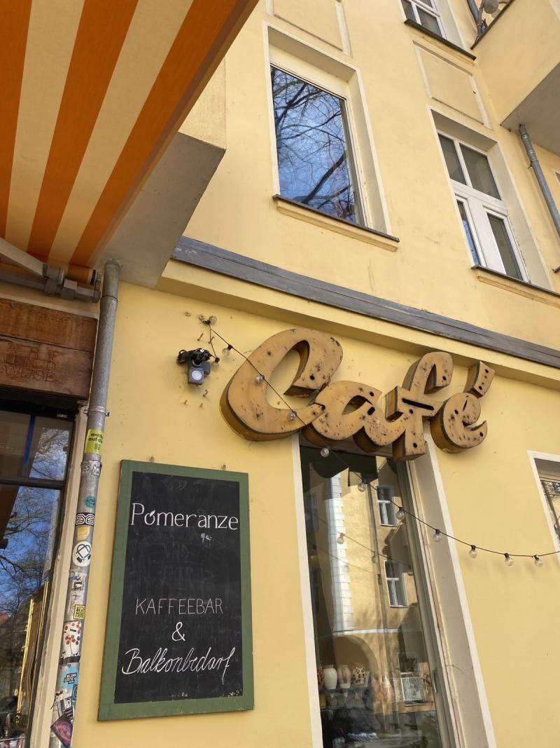 Außenfassade Café Pomeranze