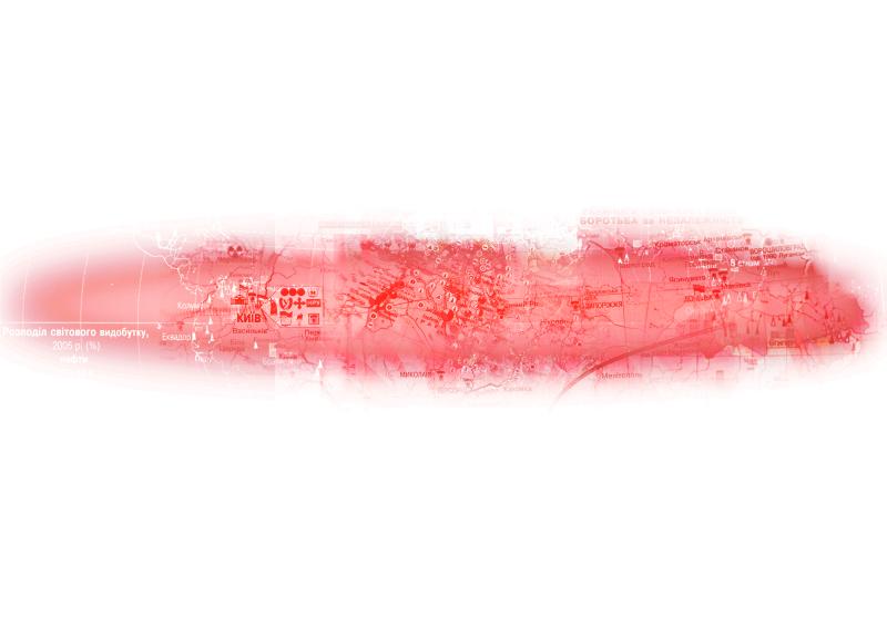 Tetiana Kornieieva, “Red Lines”, from Atlases (2001–2007), print, 2026